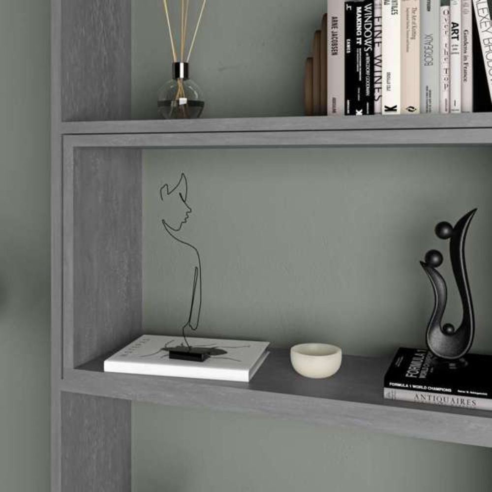 Libreria Wish estensibile angolare grigio retro 200h