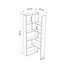 Libreria Wish estensibile angolare light mocha 200h