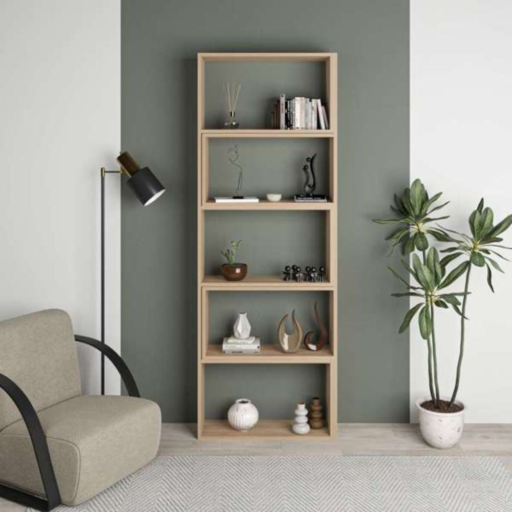 Libreria Wish estensibile angolare rovere 200h