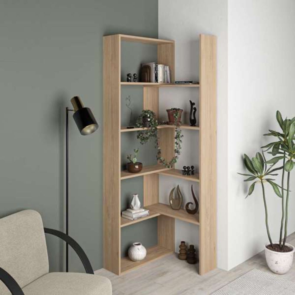 Libreria Wish estensibile angolare rovere 200h