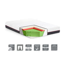 Materasso singolo Olmio memory foam 25h tessuto antibatterico sfoderabile