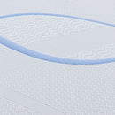 Materasso singolo Pergamo con molle insacchettate e tessuto in poliestere antiscivolo 80x190xH30 cm.