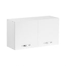 Mobile sopracappa 90x32x49H cm. bianco frassinato