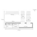 Parete attrezzata Nexon Set 2 colore rovere tabacco e bianco