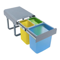 Pattumiera Ekko Easy 40 colore grigio e multicolor capacità 2x8 LT + 1x16 LT
