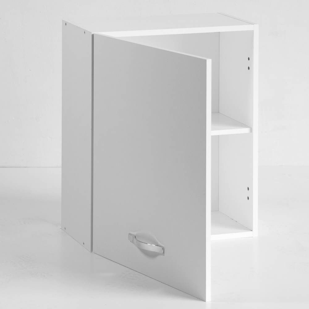 Pensile cucina 60x32x72H cm. con anta bianco frassinato