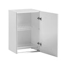 Pensile scolapiatti 60x32x72H cm. colore bianco frassinato
