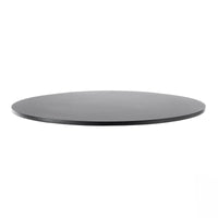 Pianale tavolo tondo 90x90x3.8 con bordo poliuretano antracite satinato