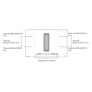Piano cottura Master Kitchen MKHI804FHEDBK ad induzione 4 zone con cappa integrata classe A