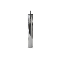 Piede in metallo cromato diametro 4,2 cm altezza 15 cm
