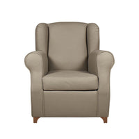 Poltrona Ebro eco nabuk tortora moxart 8