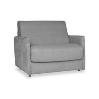 Poltrona letto Piri con rete elettrosaldata in tessuto Roma 23 grigio