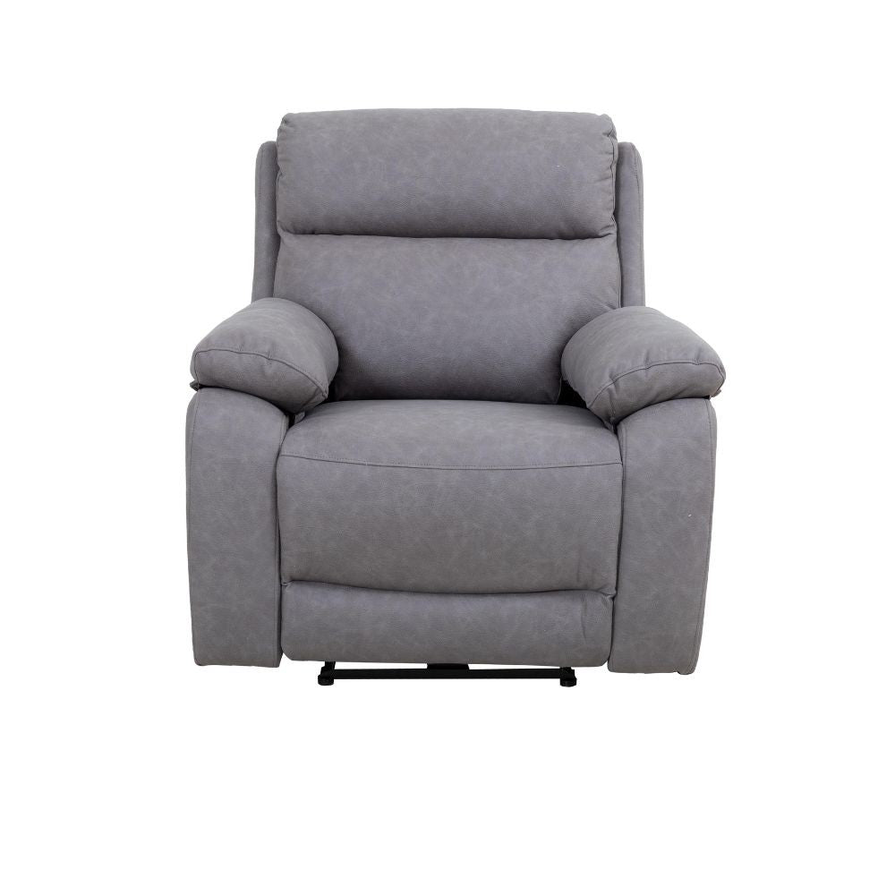 Poltrona Siviglia recliner elettrico Nabuk light grey