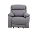 Poltrona Siviglia recliner elettrico Nabuk light grey