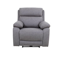 Poltrona Siviglia recliner elettrico Nabuk light grey