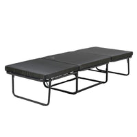 Pouf letto singolo pieghevole Vega tessuto colore tortora