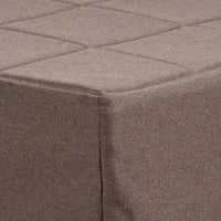 Pouf letto singolo pieghevole Vega tessuto colore tortora