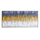 Quadro astratto su tela con cornice oro Quadro1