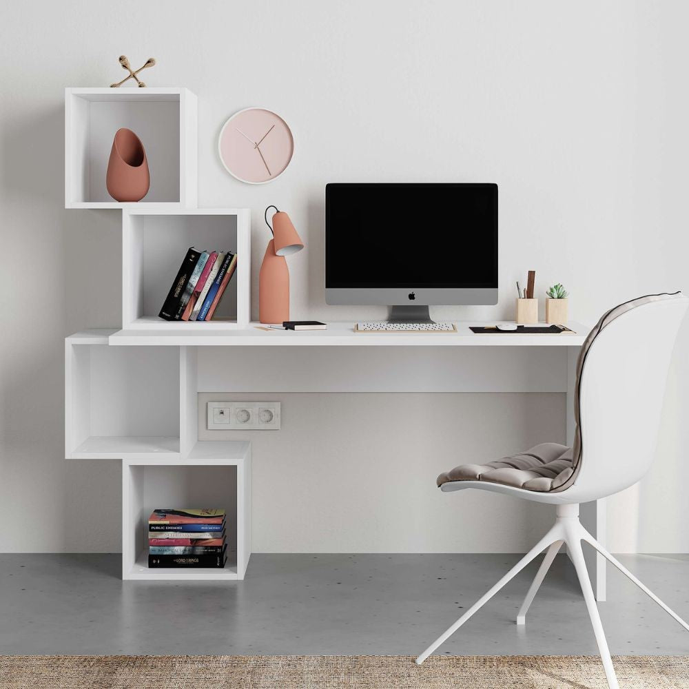 Scrivania Balance in colore full bianco