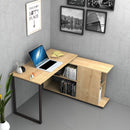 Scrivania con libreria Oslo rovere 120x60 cm