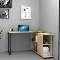 Scrivania con libreria Oslo rovere 120x60 cm