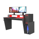 Scrivania game reversibile 5021 con luci led colore antracite