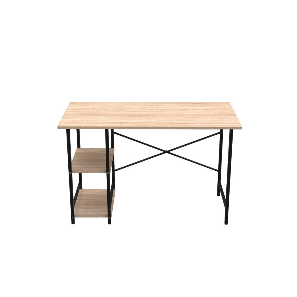 Scrivania Rimi con 2 ripiani rovere sonoma
