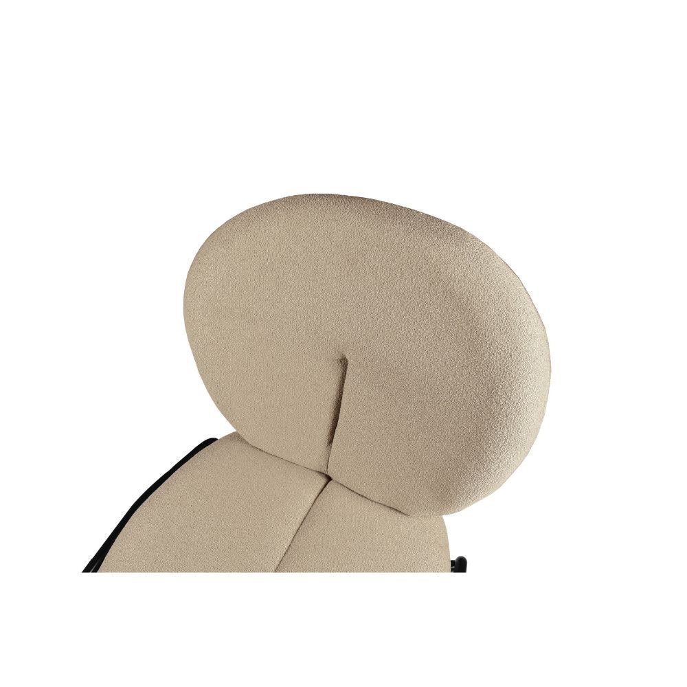 Sedia da pranzo Sirio tessuto teddy beige