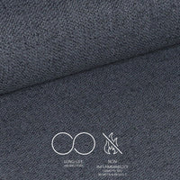 Sedia girevole Piyan in tessuto Nordic 18 colore grigio scuro
