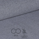 Sgabello Saki in tessuto Nordic 15 grigio con gambe nere