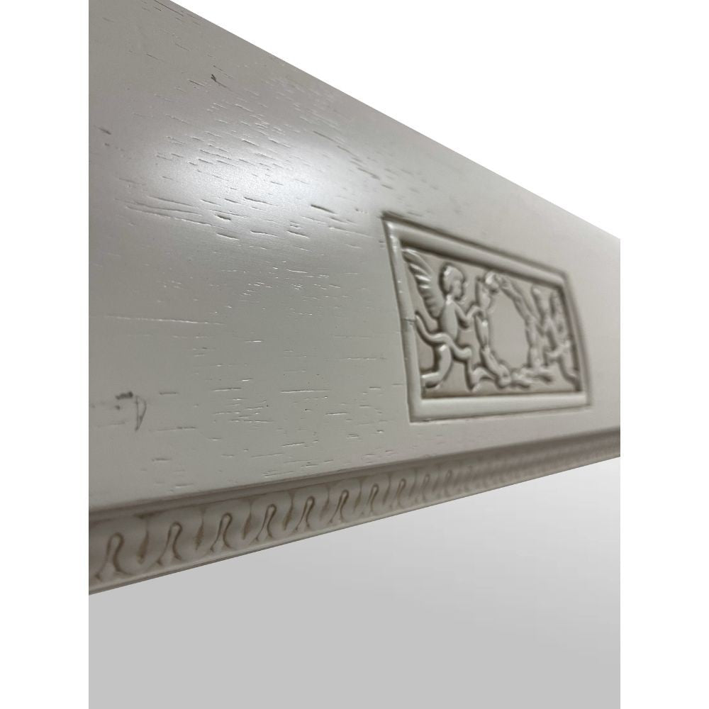 Specchiera Athena in legno con cornice colore avorio