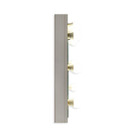 Specchio trucco Armin colore bianco con luci LED lampadine non incluse