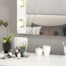 Specchio trucco Armin colore bianco con luci LED lampadine non incluse