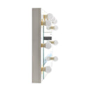 Specchio trucco Armin colore bianco con luci LED lampadine non incluse