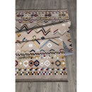 Tappeto antiscivolo Multicolor beige con decori colorati 160x230