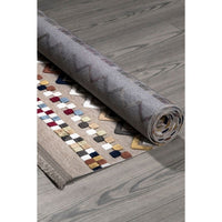 Tappeto antiscivolo Multicolor beige con decori colorati 160x230