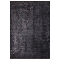 Tappeto antiscivolo vintage bambù colore antracite 120x180