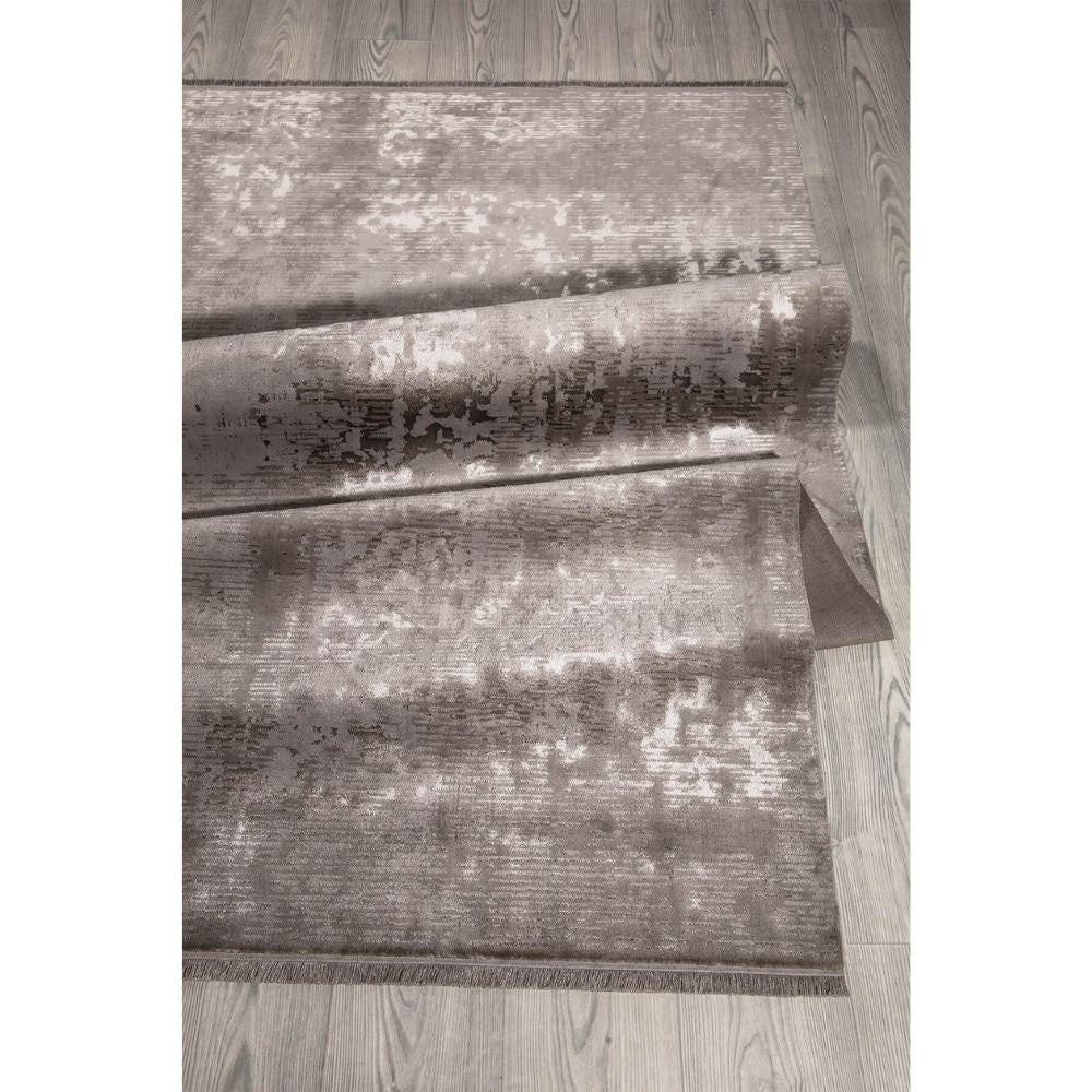 Tappeto antiscivolo vintage bambù colore grigio 120x180