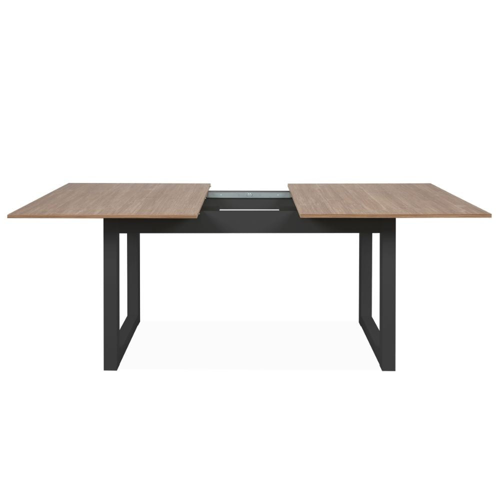Tavolo allungabile Austin 80A piano colore legno e gambe antracite
