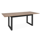 Tavolo allungabile Austin 80A piano colore legno e gambe antracite