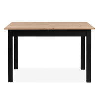 Tavolo allungabile Coburg 120 colore rovere con gambe nere