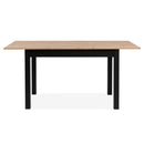 Tavolo allungabile Coburg 120 colore rovere con gambe nere