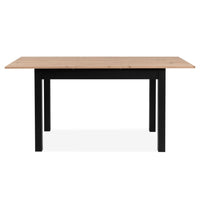 Tavolo allungabile Coburg 120 colore rovere con gambe nere