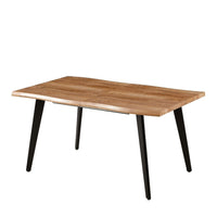 Tavolo allungabile effetto legno gambe in metallo Amal 150x90x75h