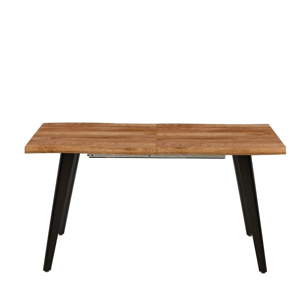 Tavolo allungabile effetto legno gambe in metallo Amal 150x90x75h