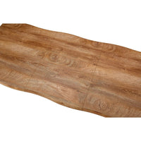 Tavolo allungabile effetto legno gambe in metallo Amal 150x90x75h