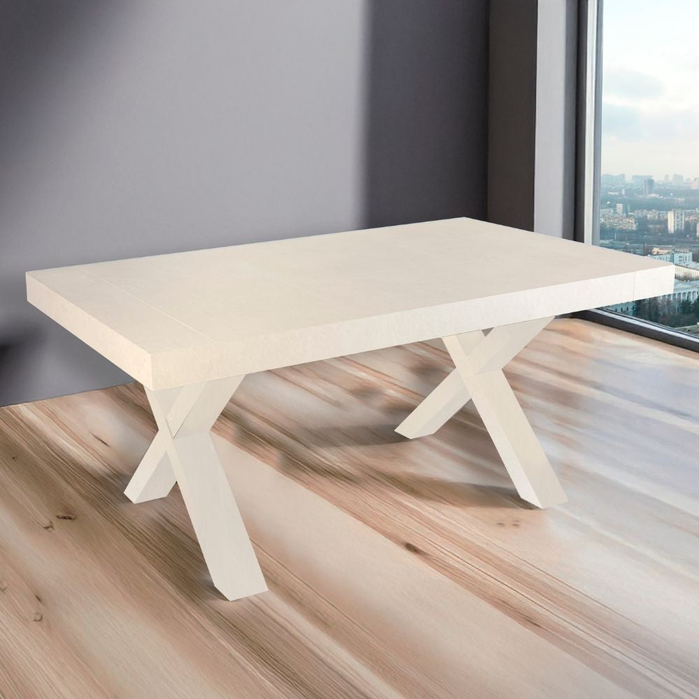 Tavolo allungabile Gondar 180x100 piano e base argilla
