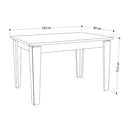 Tavolo allungabile Megaron retro grey 120x80 cm.