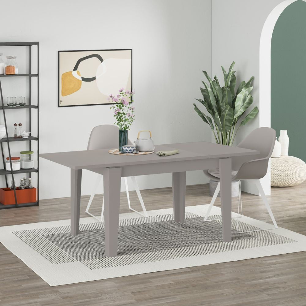 Tavolo allungabile Megaron tortora light mocha 120x80 cm