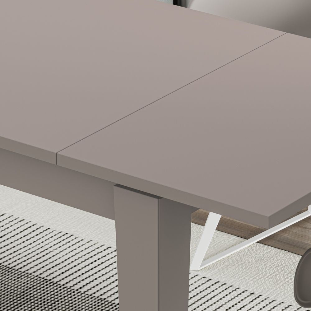 Tavolo allungabile Megaron tortora light mocha 120x80 cm